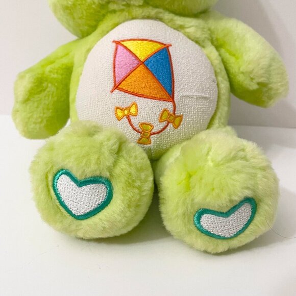 2004 Care Bears Do Your Best Green Kite Plush Toy 12 Inch Stuffed Toy - Picture 6 of 16